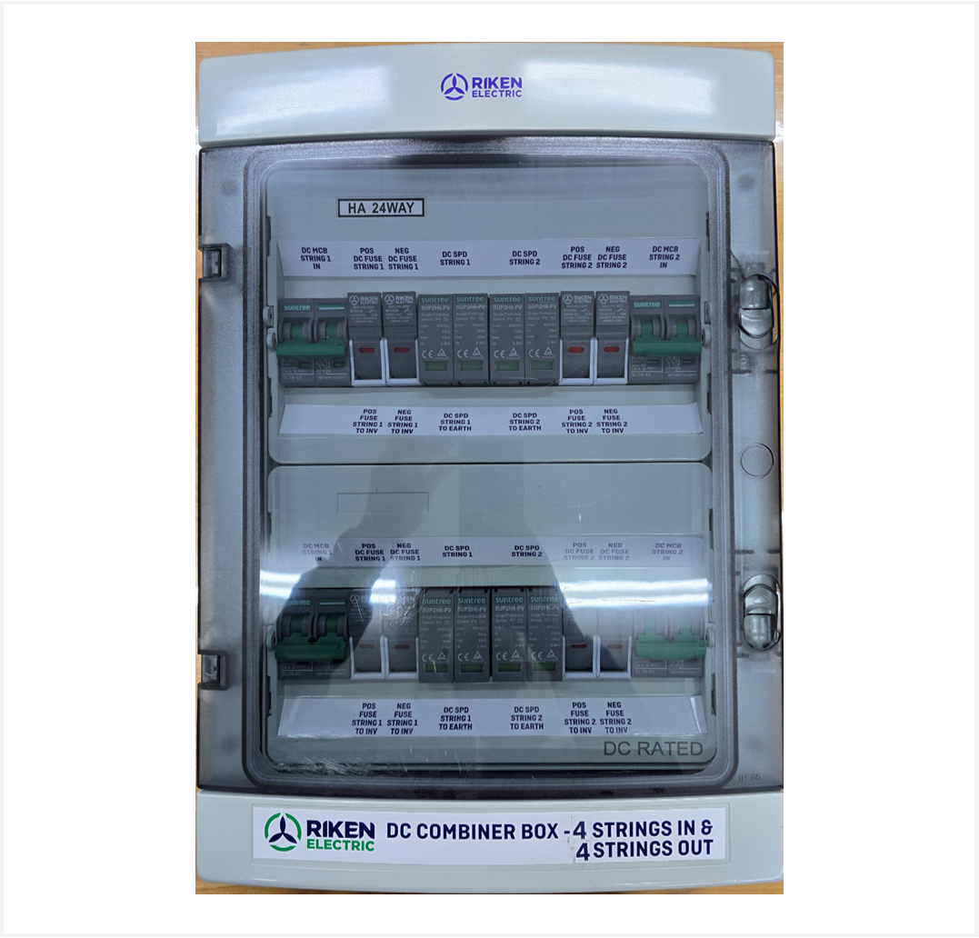 Riken PV Combiner 4 in string 4 output 500V
