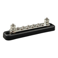Victron Busbar 150A 2P with 20 screws +cover