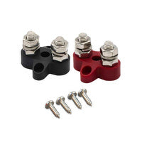Victron Dual Terminal Stud M8-linked set (1 red/1 black)